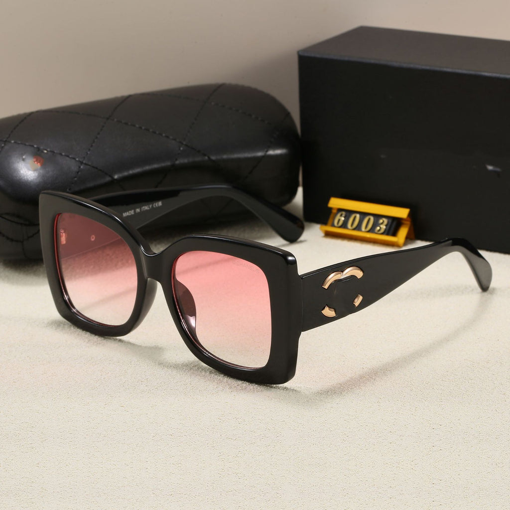 Xiaoxiangjia Large Frame Fashion European and American Trend Sunglasses Unisex Rectangular Retro Style sunglasses