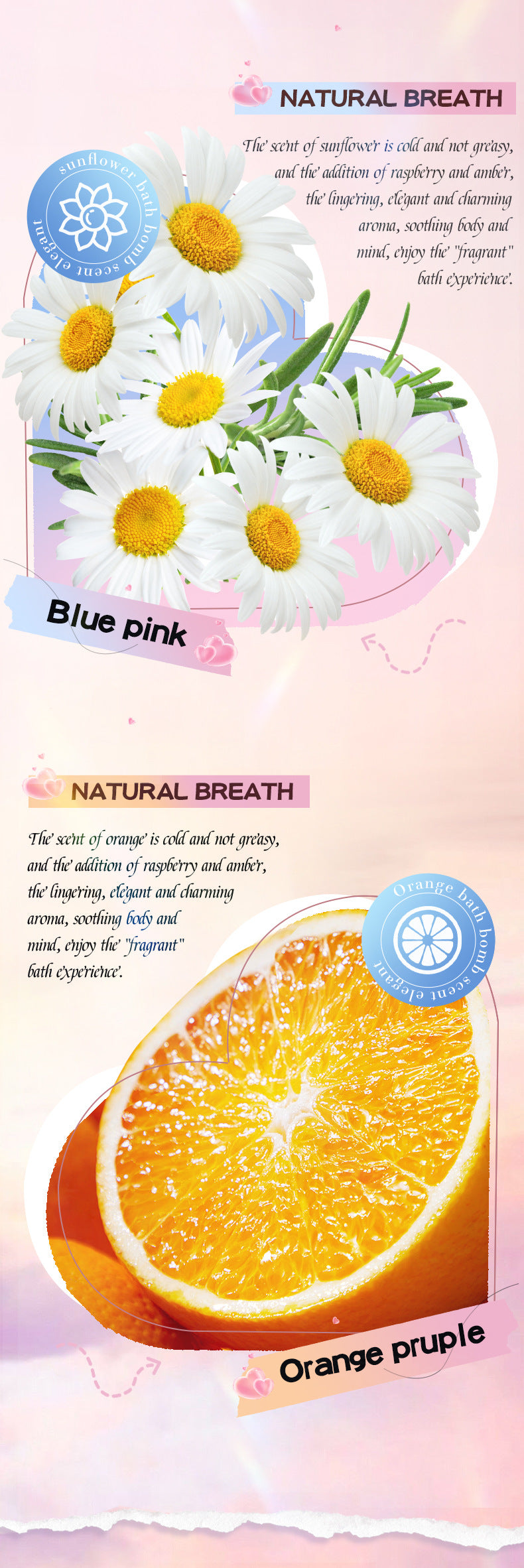 Cross-Border Bath Salt Balls6Set  Heart-shaped Bath Bomb Bath Salt Ball Boxed Export Manufacturer Wholesale