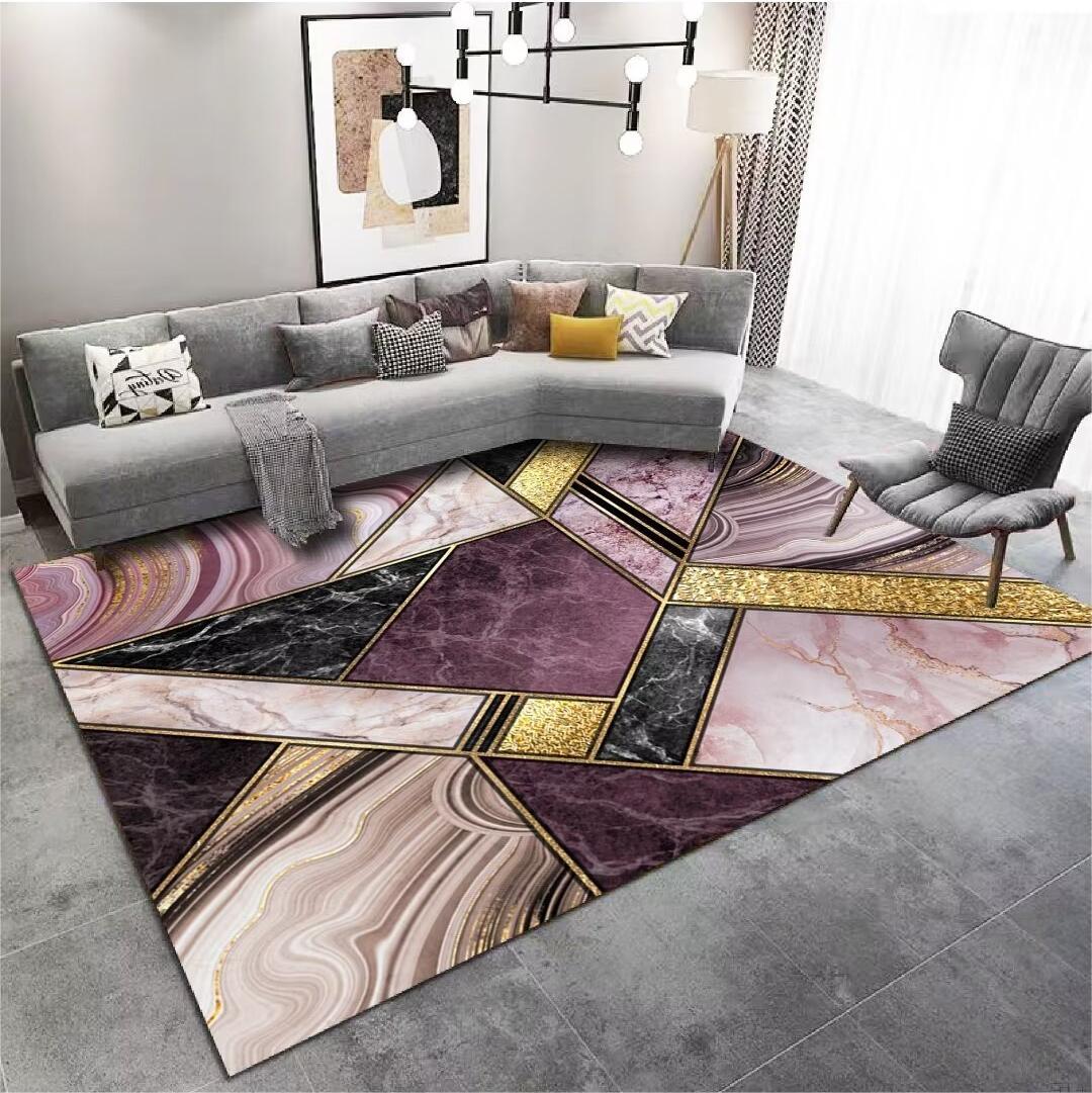 Crystal Velvet Carpet Home Carpet Simple Nordic Classical Office Carpet Full Coverage Bedside Rug Living Room Carpet