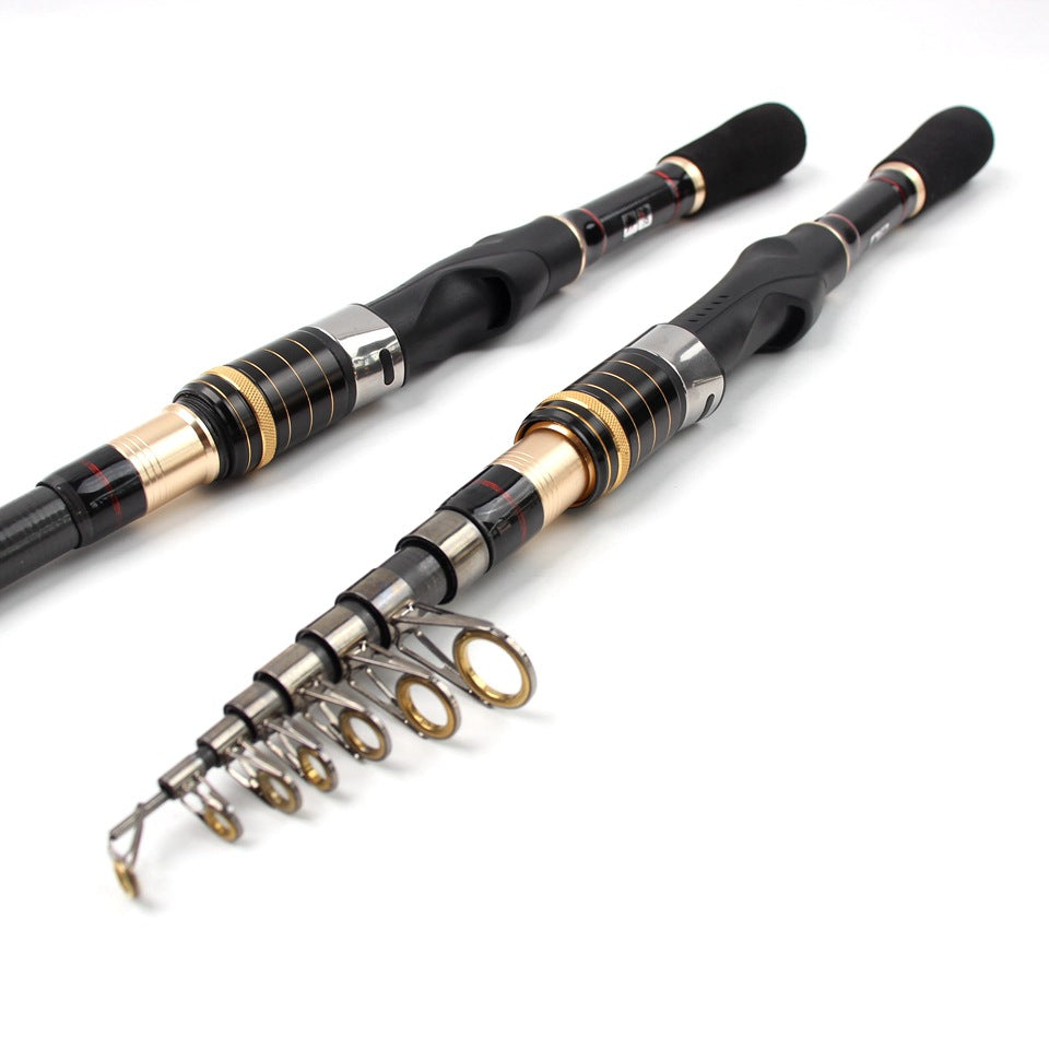 Ultra-short Ultra-hard Small Sea Rod Straight Handle Retractable Fishing Rod Boat Fishing Rock Fishing Long Casting Rod Can Be Put In Pocket