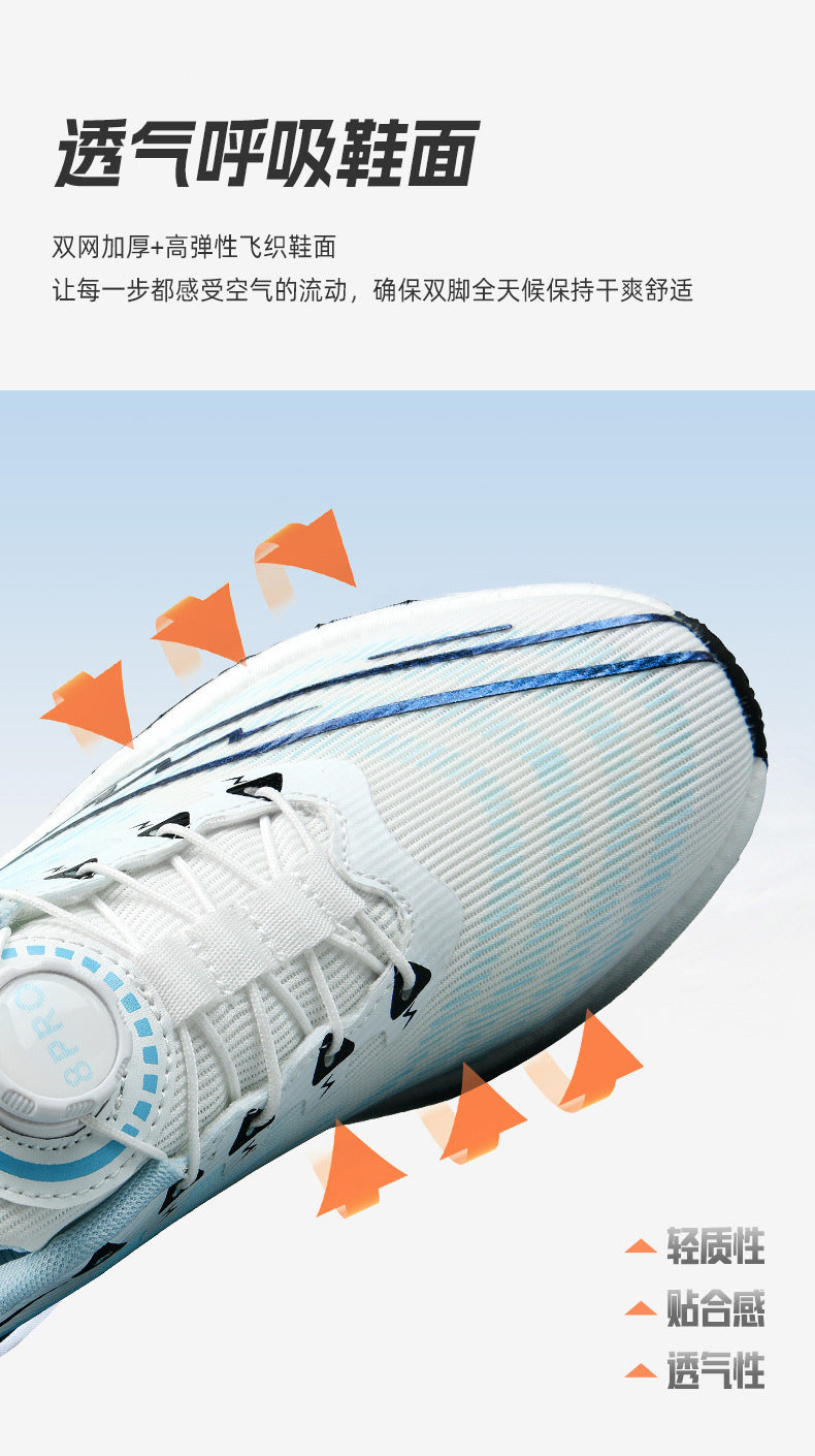 Red Rabbit8pro Full Palm Carbon Plate Racing Shock Absorption Running Shoes for Men and Women Couples Rotating Buckle Youth Student Sports Shoes