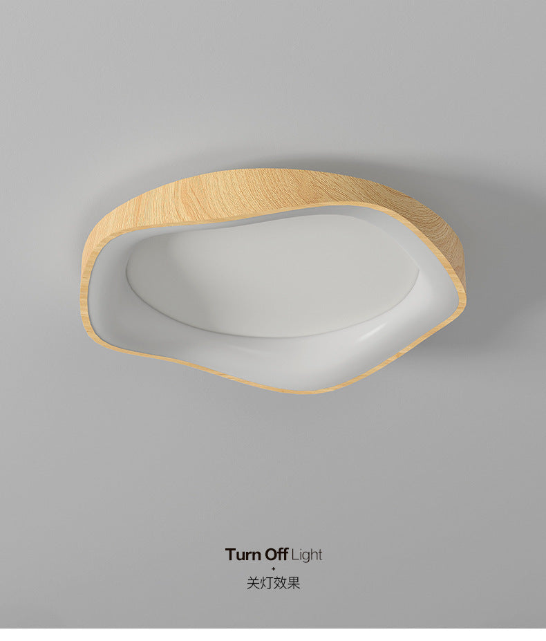 Modern Minimalist Nordic Light Luxury Bedroom Lamp Japanese Style Solid Wood Room Lamp Wabi-Sabi Style High-End Personality Ceiling Lamp