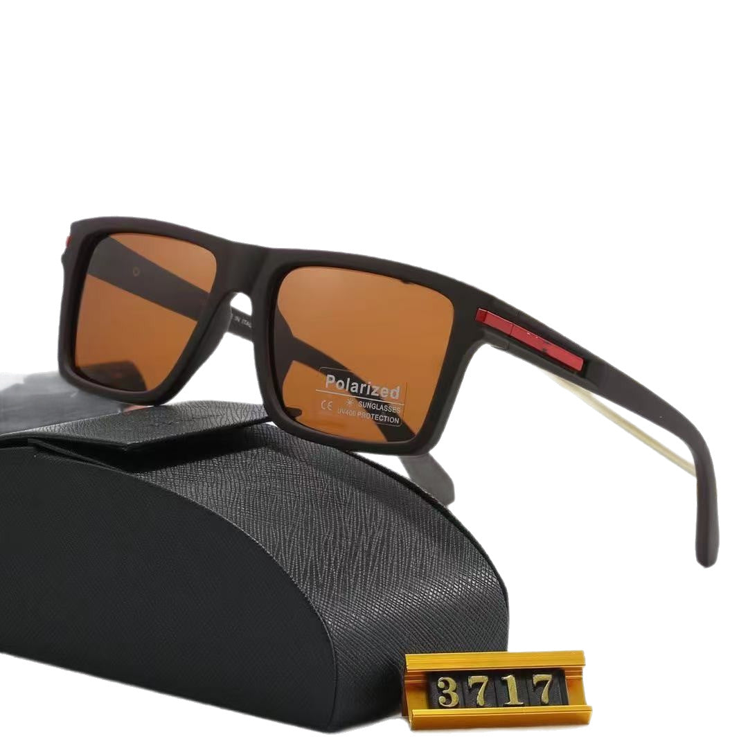 2024New Retro Square Men's Polarized Sunglasses High-end Fashion Sun Protection Sunglasses Wholesale