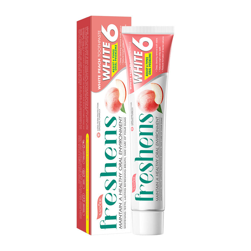 Full English Plant Fruit Probiotic Toothpaste SADOER Oral Whitening Teeth Gum Care Toothpaste  Wholesale