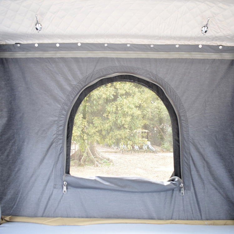 FRP Automatic Hard Shell Car Roof Top Tent SUV Waterproof Outdoor Camping Lightweight Quick Open for Self-Driving Tours
