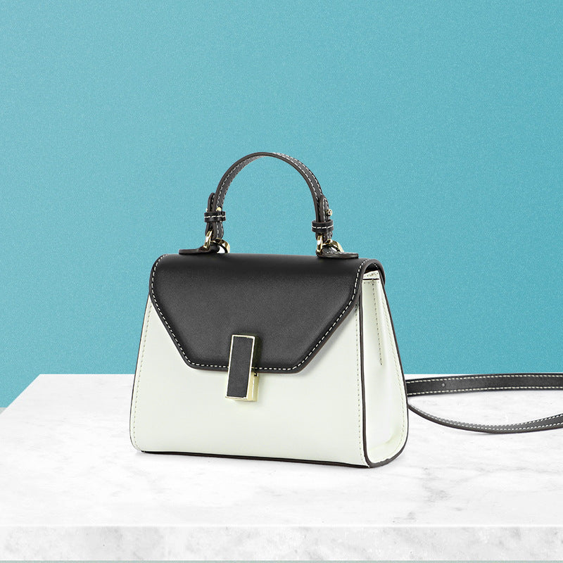 Factory Creative New Women's Bag Fresh Color-Block Handbag Shoulder Bag Elegant Versatile Crossbody Bag
