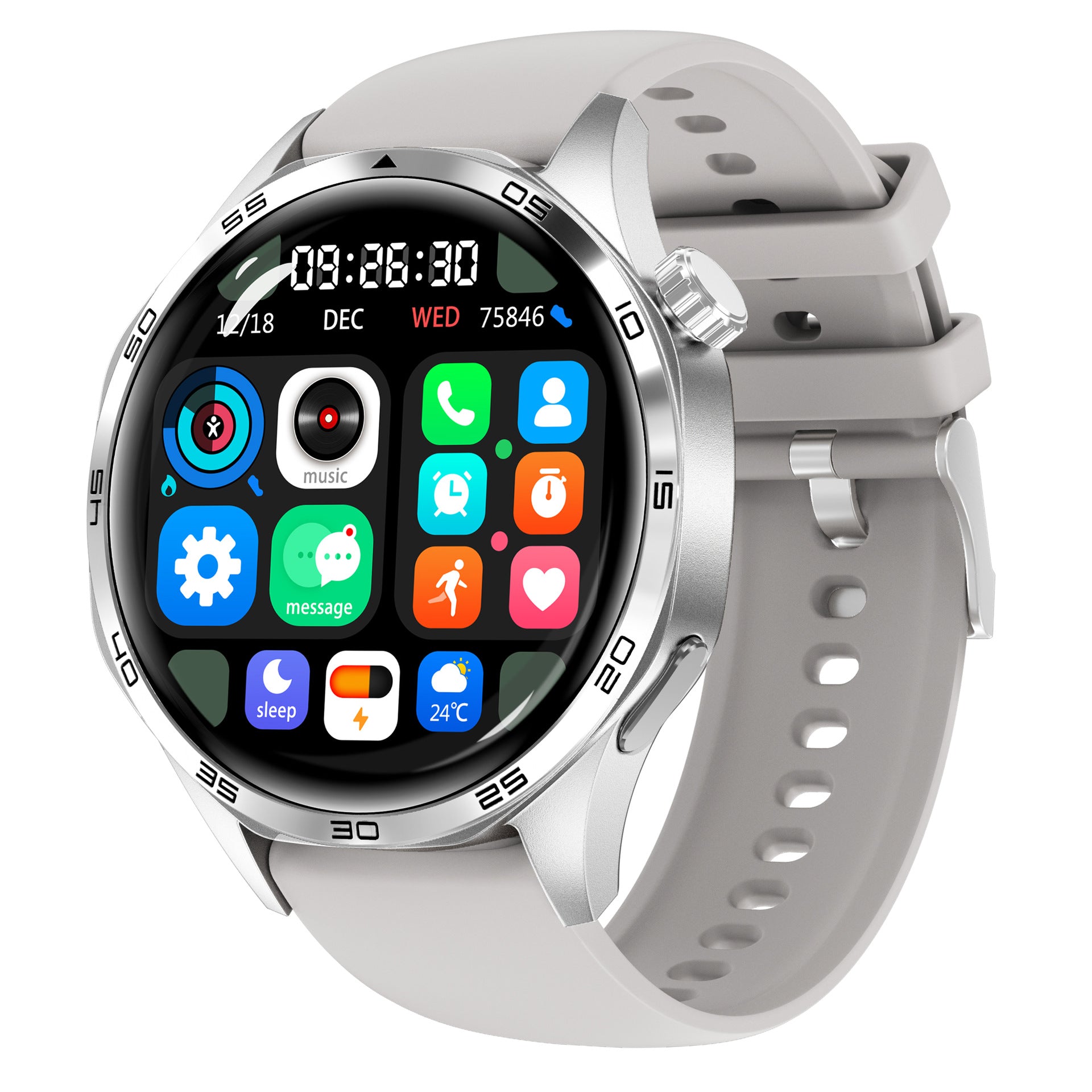 Watch5 Pro Smart Watch1.52inch Bluetooth Call True Heart Rate Pedometer Sleep Monitoring Sports Watch