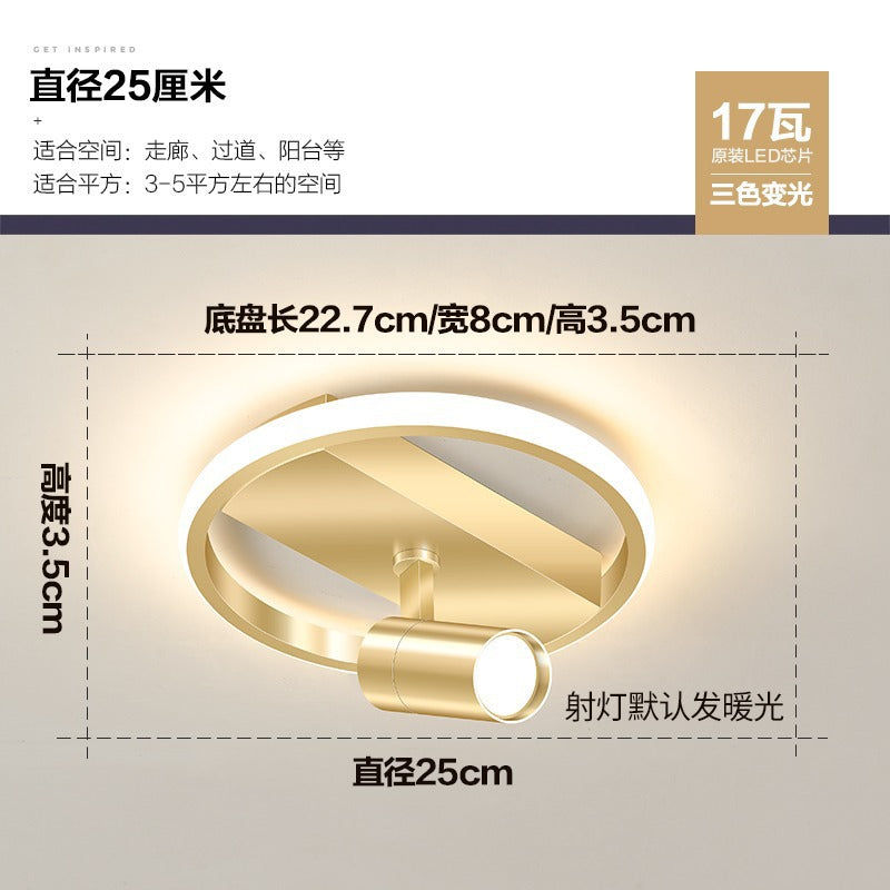 Aisle Light Corridor Light Luxury Balcony led Lamp Creative Background Wall Spotlight Simple Modern Cloakroom Ceiling Lamp