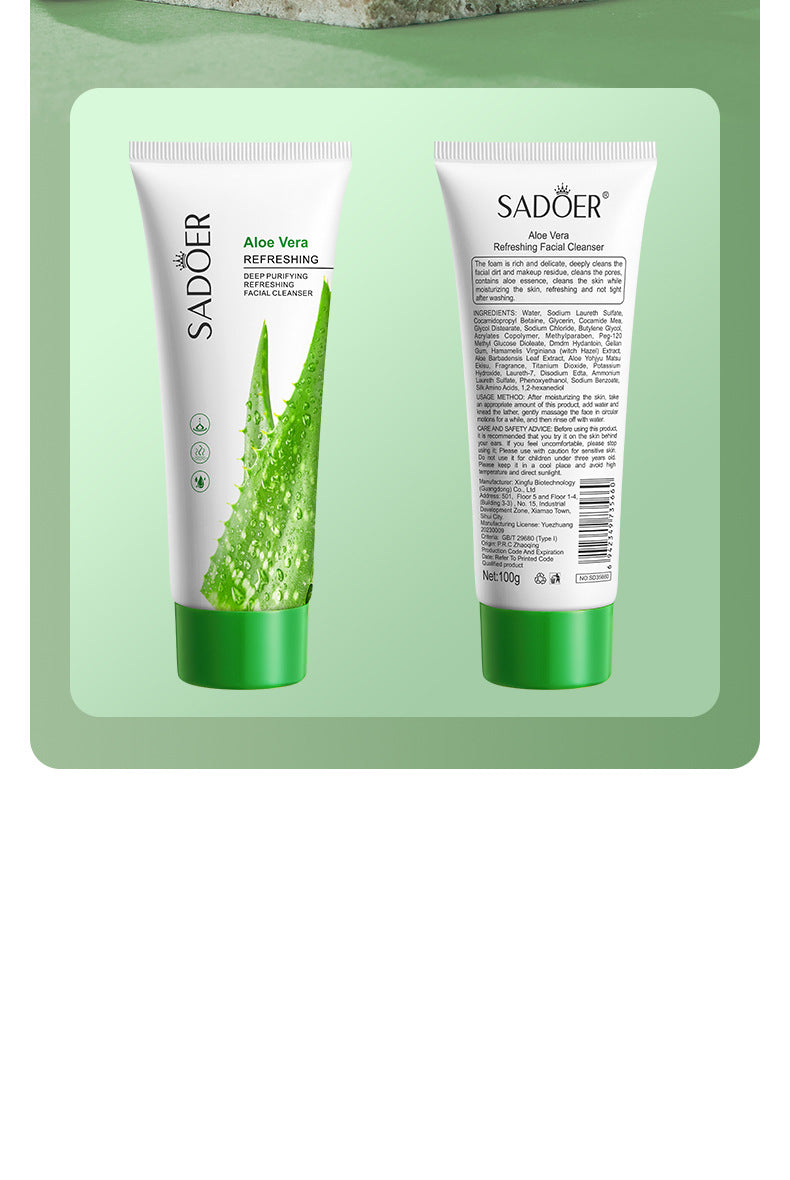 Full English Facial Cleanser SADOER Rose Facial Cleanser100g Deep Cleaning  Foreign Trade Live Wholesale