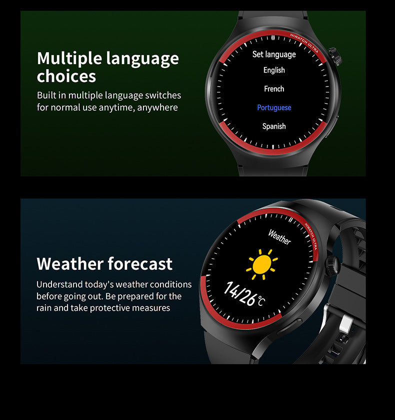 Watch4 Pro+Smart Watch1.52inch Bluetooth Call Heart Rate Blood Oxygen Message Reminder Sports Watch