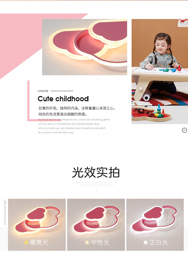 Cloud Lamp Kindergarten Boys Girls Children's Room Lamp Modern Minimalist Iron Art Bedroom Lamp Ceiling Lamp led Lamp