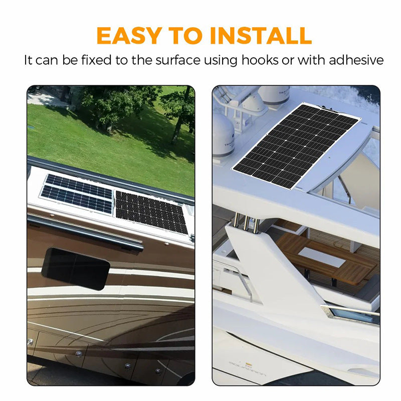 supply of flexible monocrystalline silicon solar panels for residential use, RVs, ships, trucks, and trailers