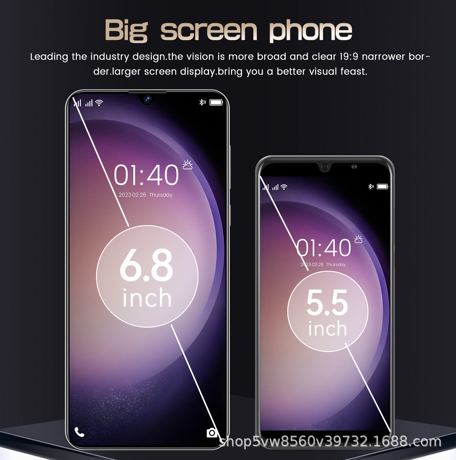2025New Product S23Ultra+Hot-Selling Mobile Phone4+64G In-stock inventory7.3High Definition Large Screen Wholesale