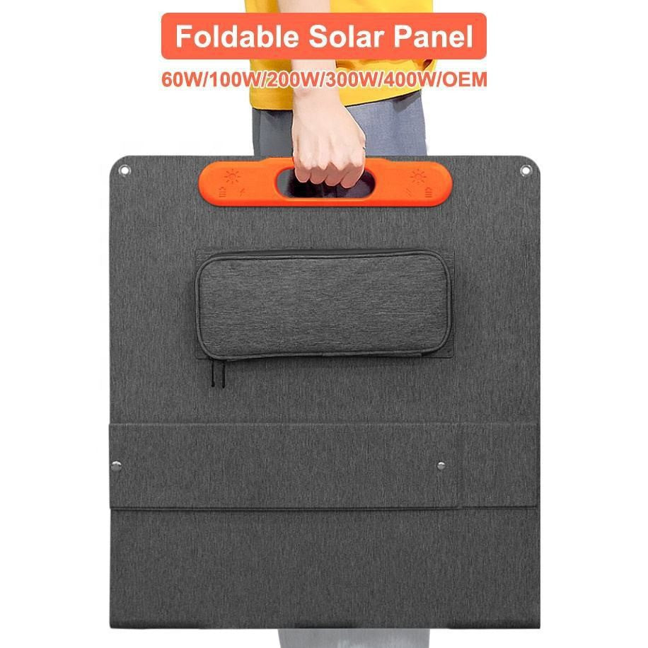 200W Solar Folding Bag Energy Storage Power Supply Charger Portable Solar Power Generation Board Energy Storage Power Generation Board