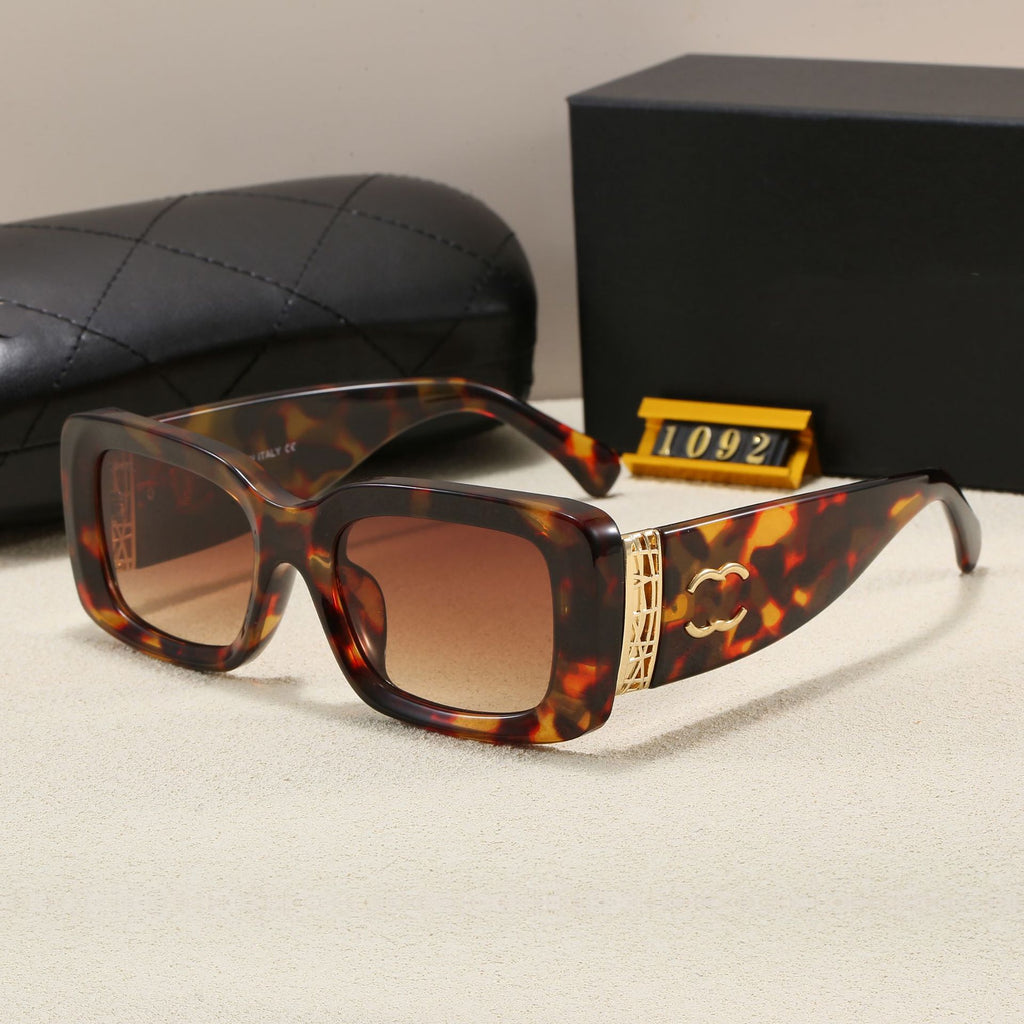 New Chanel-style Sunglasses ins Feng Xiaohong Book Internet Celebrity Same Style Personality Square Frame Fashion Sunglasses for Women