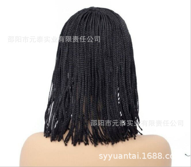 African Braids Hair Synthetic Braiding Short Black Bob Wigs