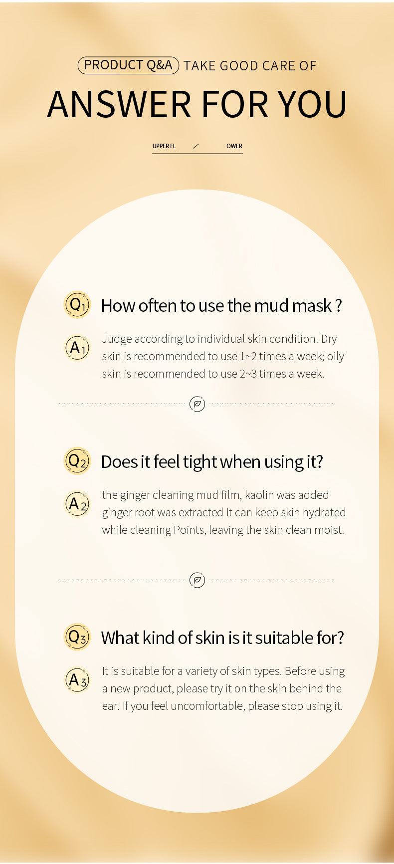 Clay mask100g SADOER Cleansing Mask Ginger Skin Rejuvenation Smear-On Cross-Border Wholesale