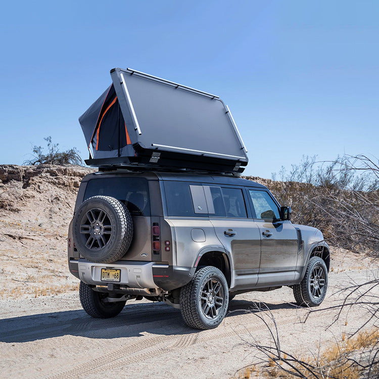 Manufacturer Wholesale Aluminum Alloy Roof Tent Outdoor Camping Travel Rainproof Thickened Hard Top Car Tent1-2People