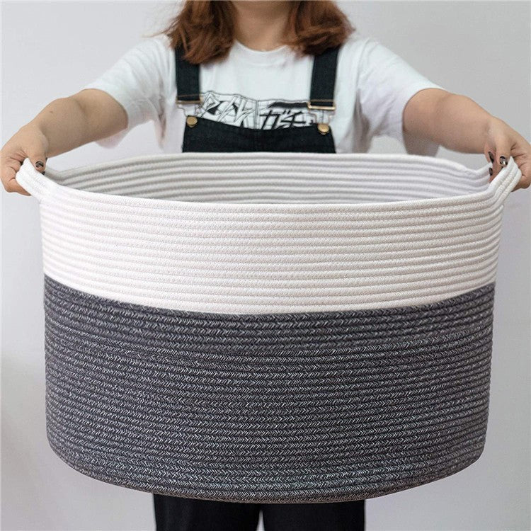 Woven Storage Basket Laundry Basket Dirty Clothes Basket Miscellaneous Children's Toy Organizer Foldable