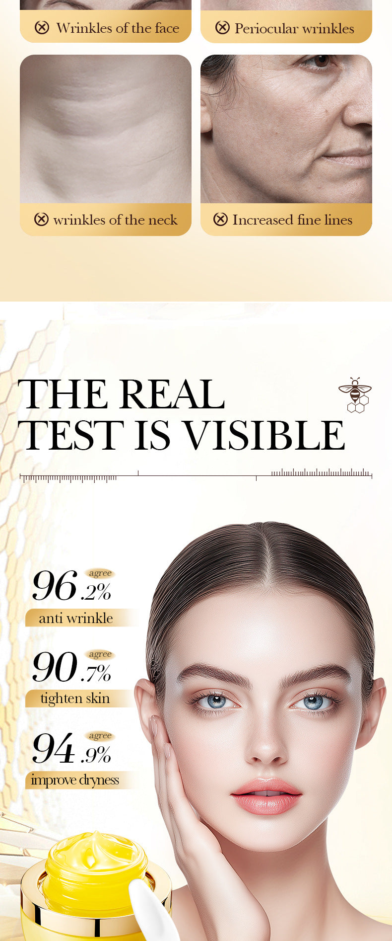 Bee Venom Firming Mask SADOER Anti-wrinkle moisturizing cream cross-border foreign trade wholesale