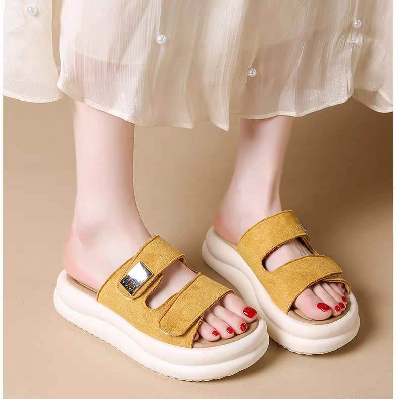 Women's Casual Flat Slippers2025Summer New Soft Sole Comfortable Mom Shoes Maternity Sandals