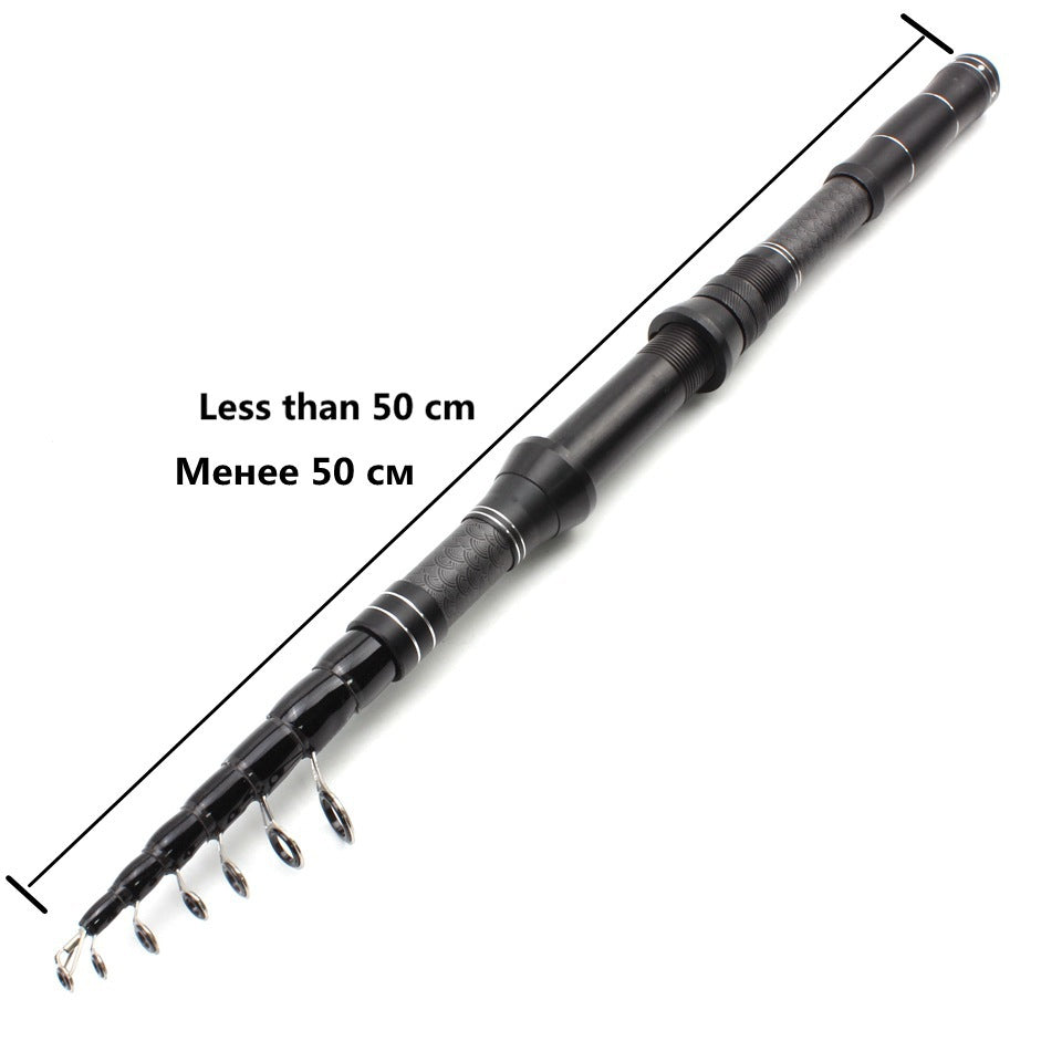 Ultra-short Portable European Carp Fishing Set Fishing Gear Combination European and American Fishing Rod Sea Rod Can Be Used FBA