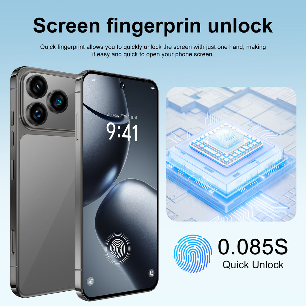 Hot Sale i17 Pro Max Android Smartphone16+1T Factory Direct Sales Mobile Phones