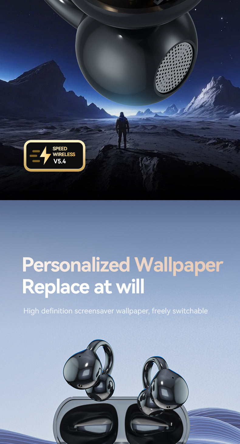 M100Hot-selling Popular Clip-on Touch Smart Color Screen High-Quality Bluetooth Earphones Wholesale from Factory Source