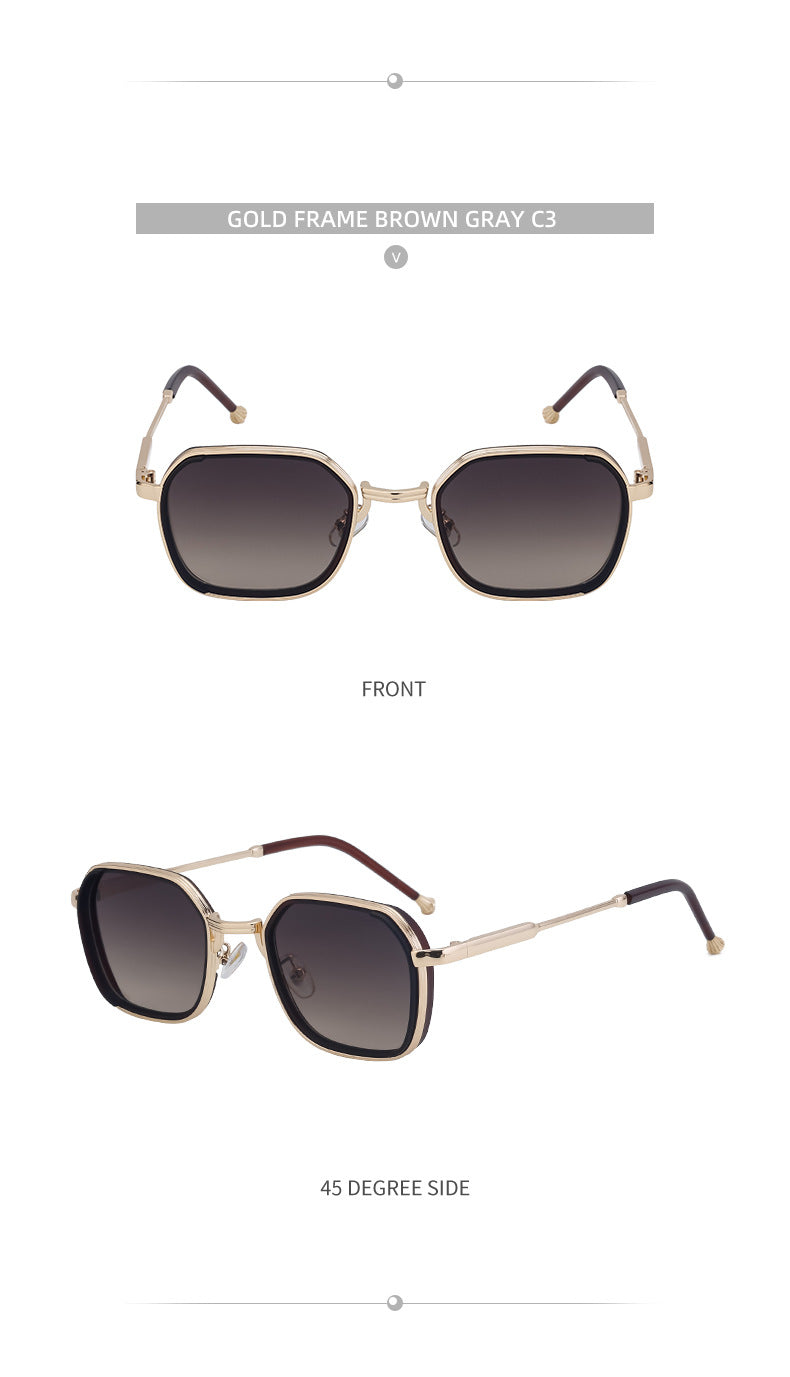 2025New European and American Fashion Square Frame Sunglasses for Men, Simple and Stylish Wholesale Sunglasses for Men sunglasses