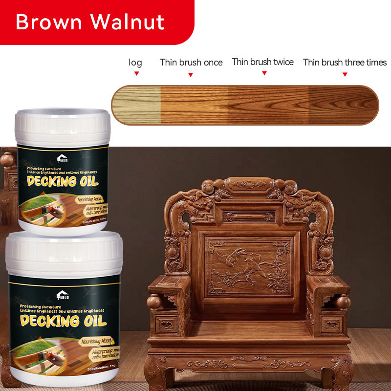 baolisi Water-based Wood Wax Oil Indoor Tables and Chairs Doors and Windows Furniture Renovation Color Change Transparent Wood Latex Paint Coating