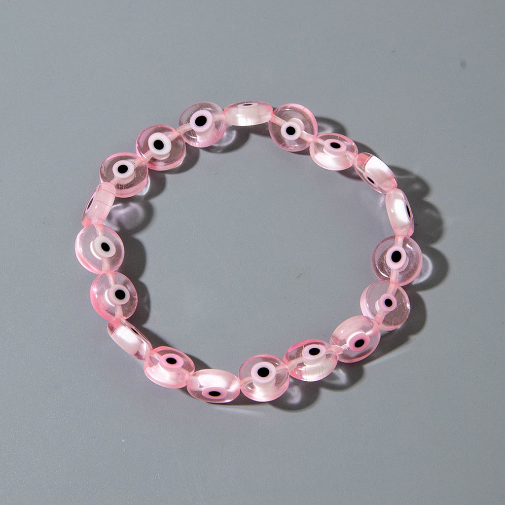 European and American Ornament Bohemian Devil's Eye Beaded Bracelet  Fashionable and Unique Eye Elastic Bracelet Wholesale