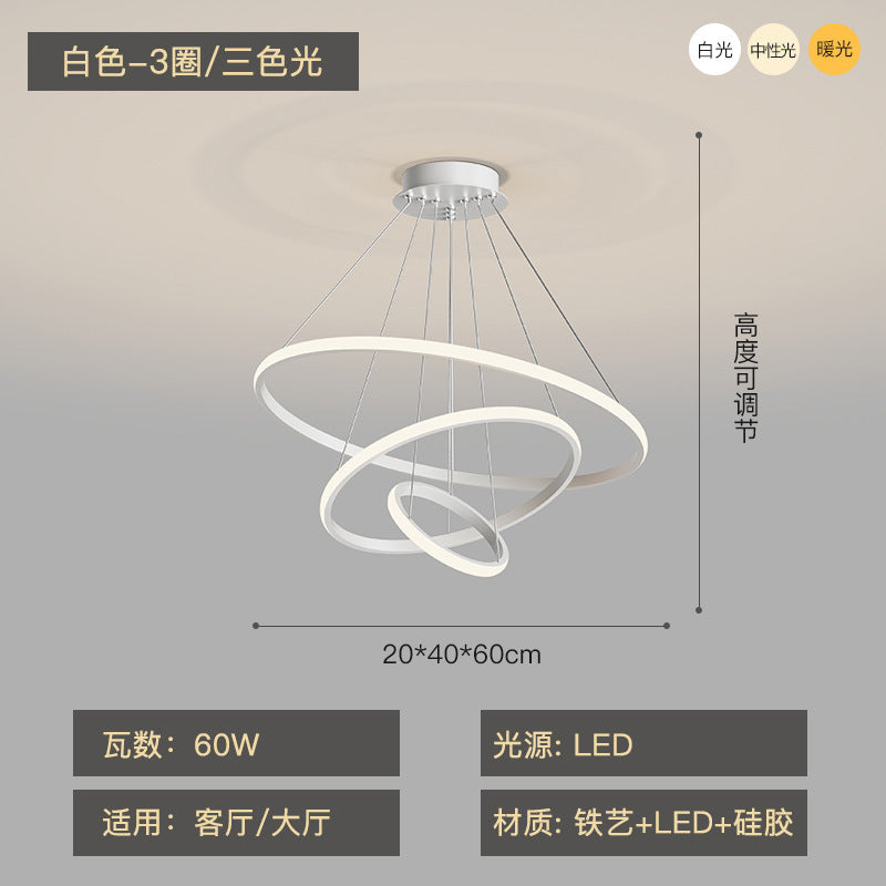 Nordic Atmosphere Modern Minimalist Dining Room Pendant Light Luxury Living Room Pendant Light Study Home Bedroom Dining Room led Chandelier