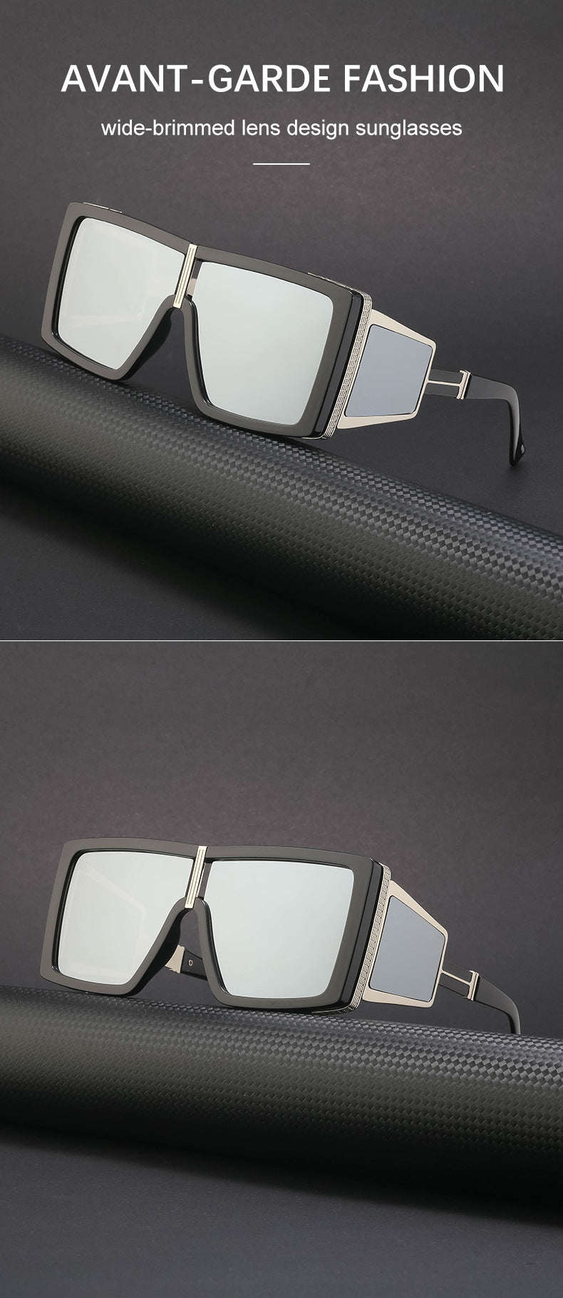 New Steampunk Style Sun Protection Sunglasses for Women, Full Coverage, Men's Trendy European and American Wholesale