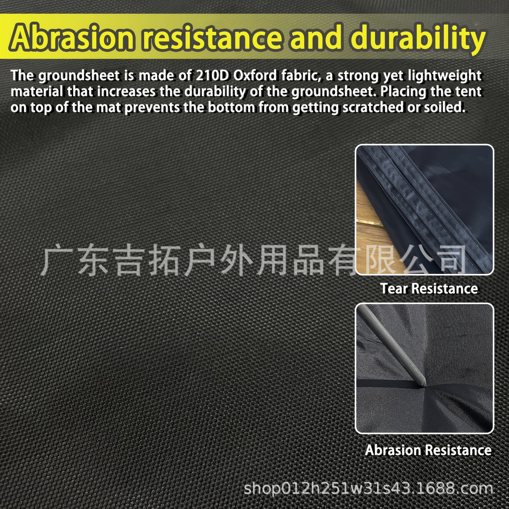 Outdoor Camping Tent Multi-Hook Canopy Ground Sheet Waterproof Moisture-Proof Wear-Resistant Oxford Ground Mat Extra Large Lightweight Picnic Mat