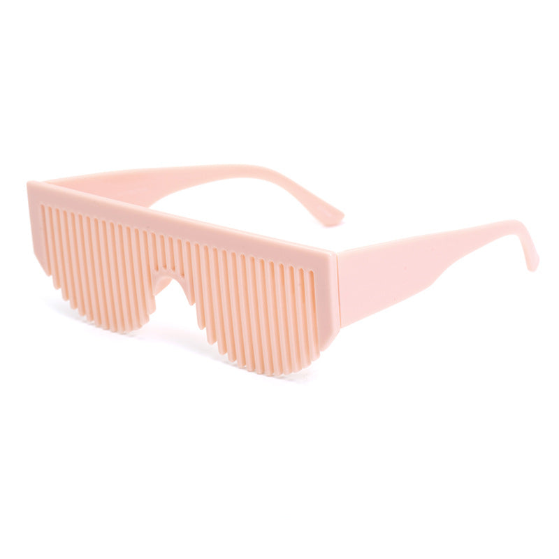 Christmas Costume Creative Comb Sunglasses for Women Multifunctional Gradient Party Blinds Sunglasses Trendy Internet Celebrity