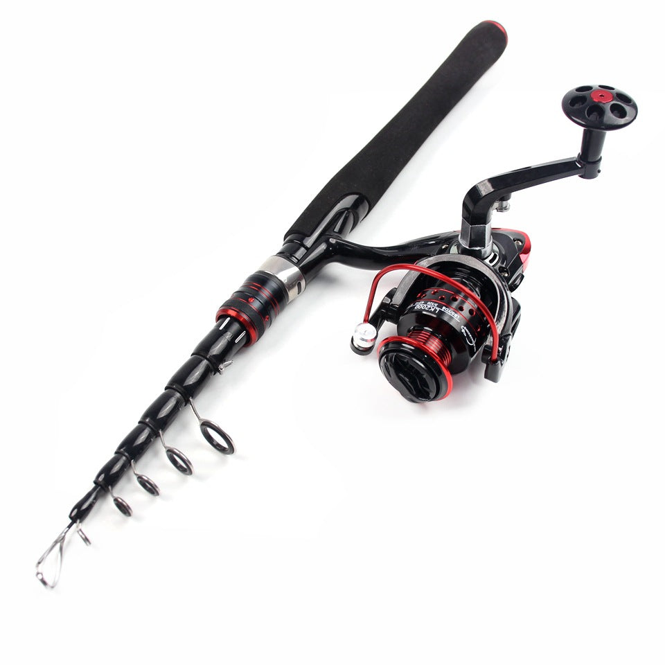 Ultra-short Portable Telescopic Lure Rod Carbon Short Sea Rod Retractable45Centimeter Fishing Gear Manufacturer Wholesale Fishing Rods