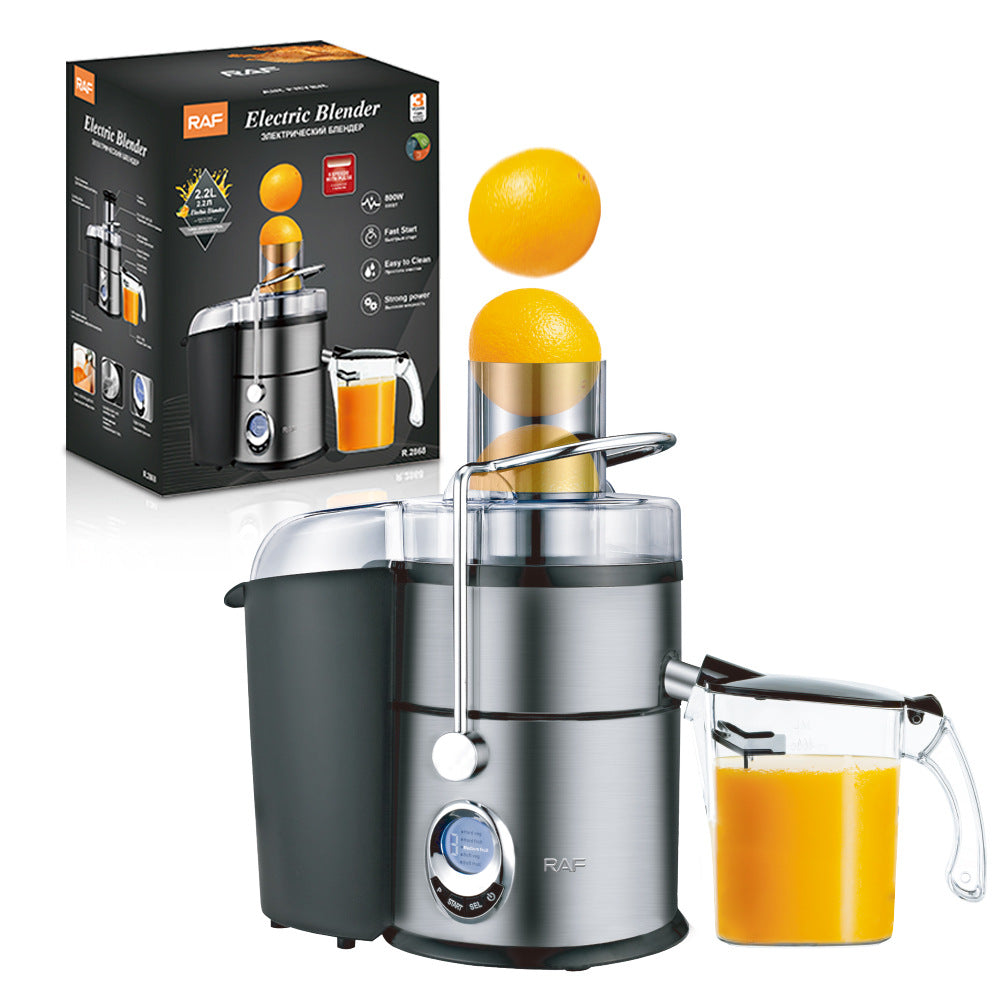 RAF Stainless Steel Juicer /l Cooking Machine/Children's Fruit Juicer Original Juice Extractor with Juice and Pulp Separation R.2868