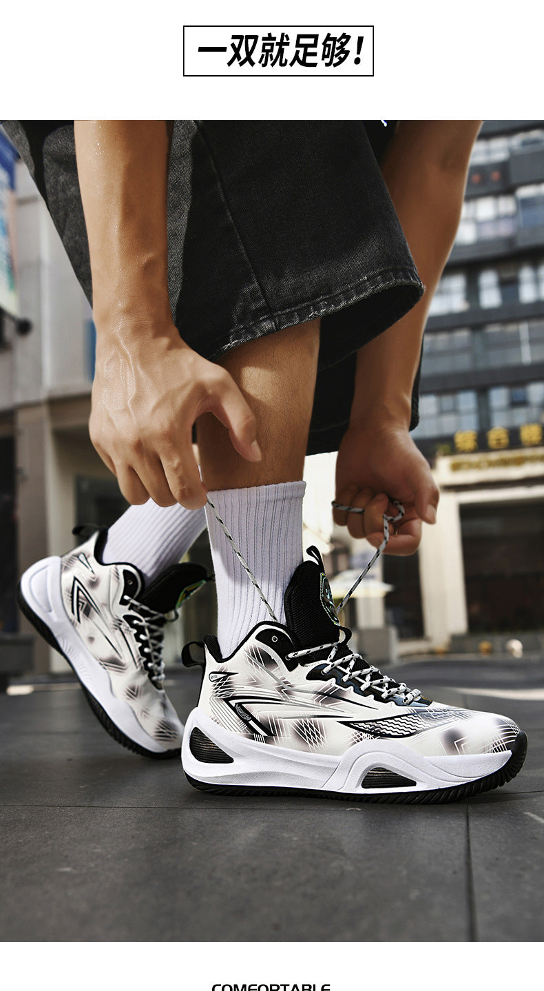 2025New Couple fashion Trendy Casual Basketball Shoes Youth Outdoor Training Sports Non-Slip Wear-Resistant Sneakers