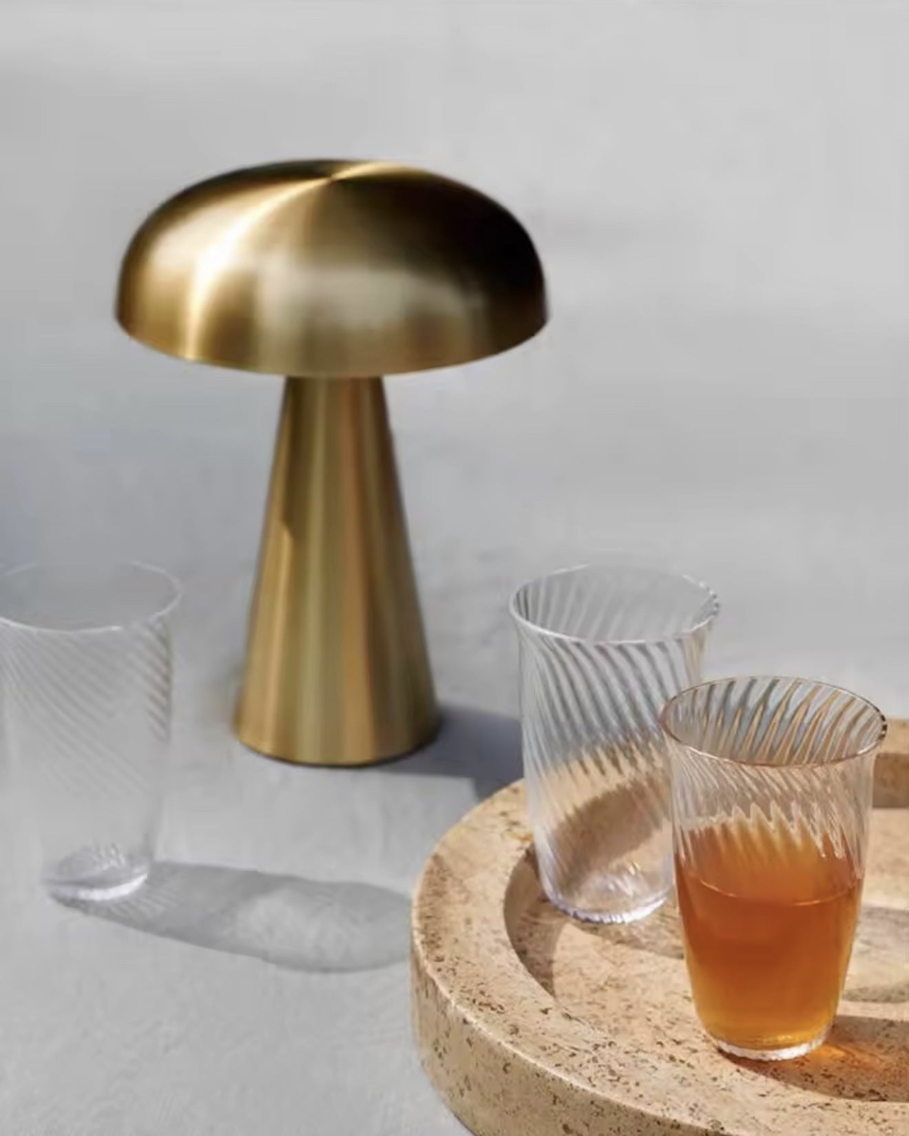 Coconut Mushroom Table Lamp Danish Mushroom Lamp Metal Bar Rechargeable Table Lamp Restaurant Atmosphere Decoration Night Light