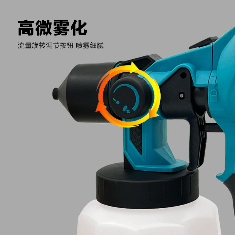 High Power Wireless21VMT Rechargeable Lithium Battery Spray Bottle Wireless Detachable Convenient Paint Spray Gun