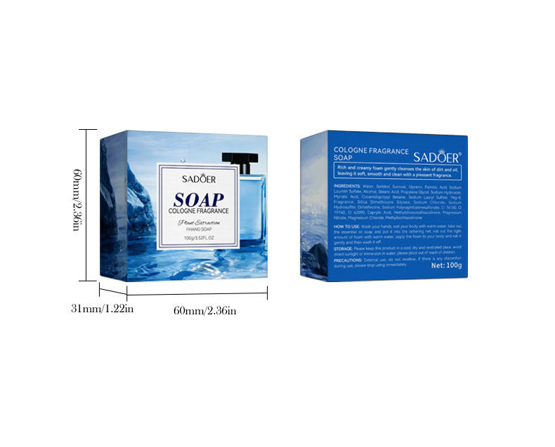 Full English Plant and Fruit Scented Soap100g SADOER Cleansing, Moisturizing Handmade Soap  Wholesale