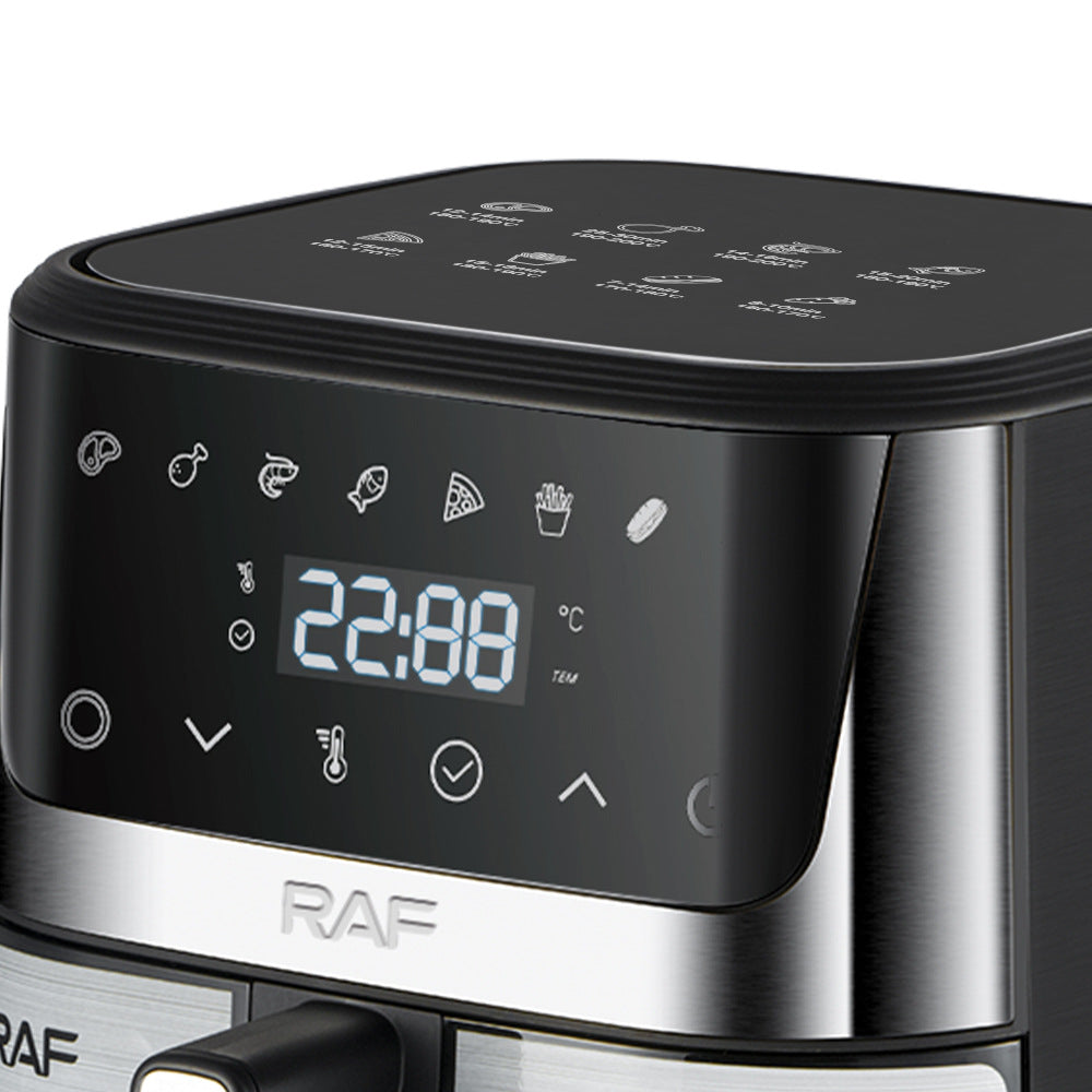 RAF European Standard Large Capacity Air Fryer8.5L Multifunctional Household Electric Deep Fryer with Visual Intelligent Touch Screen