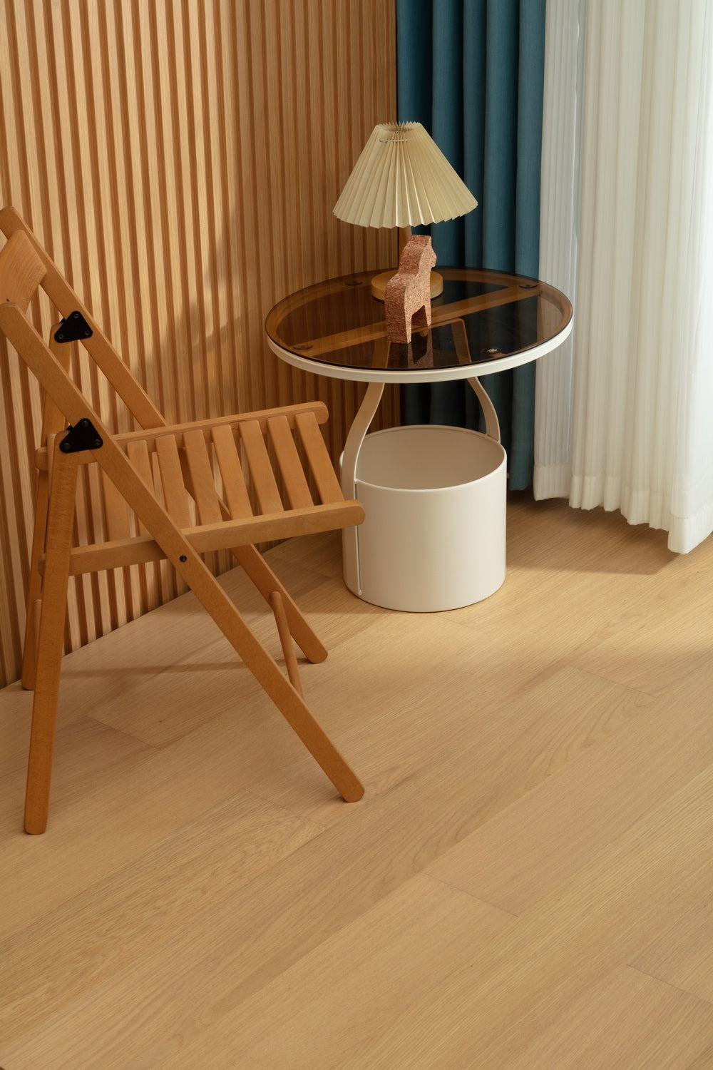SK 1201 Full Birch Multi-layer Fire-Retardant Substrate Solid Wood Oak Veneer 1.2mm Scratch-resistant Engineered Flooring