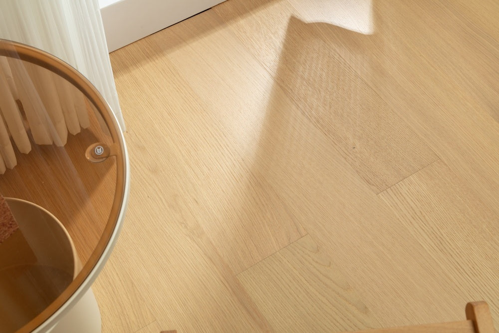SK 1201 Full Birch Multi-layer Fire-Retardant Substrate Solid Wood Oak Veneer 1.2mm Scratch-resistant Engineered Flooring