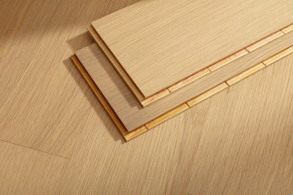 SK 1201 Full Birch Multi-layer Fire-Retardant Substrate Solid Wood Oak Veneer 1.2mm Scratch-resistant Engineered Flooring