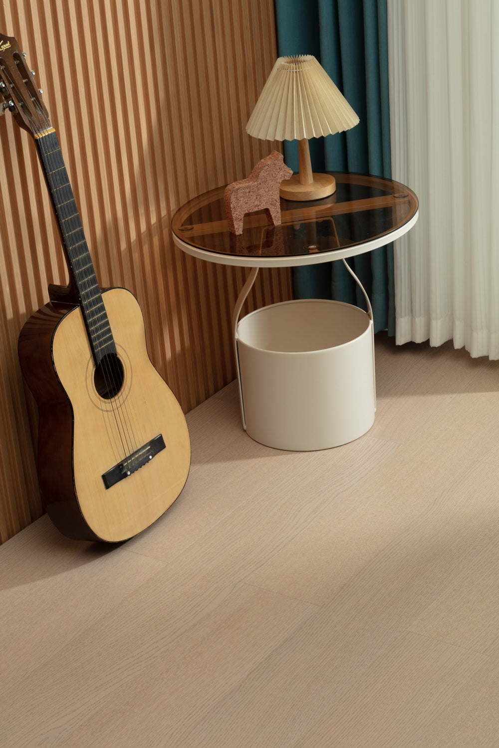 SK 1202 Full Birch Multi-layer Fire-Retardant Substrate Solid Wood Oak Veneer 1.2mm Scratch-resistant Engineered Flooring