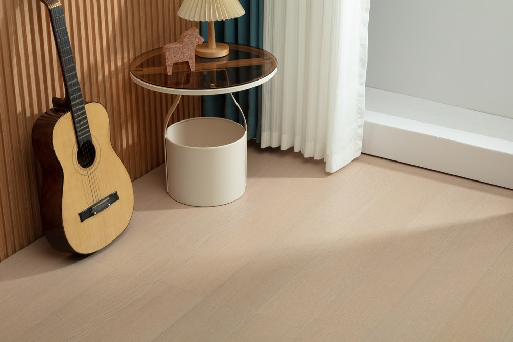 SK 1202 Full Birch Multi-layer Fire-Retardant Substrate Solid Wood Oak Veneer 1.2mm Scratch-resistant Engineered Flooring
