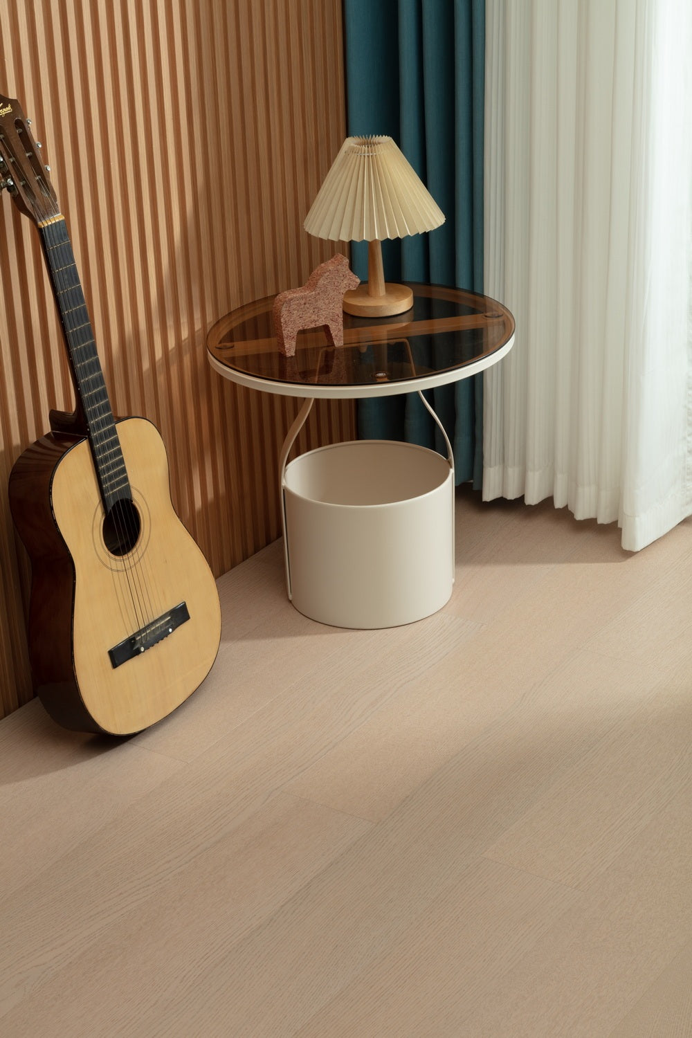 SK 1202 Full Birch Multi-layer Fire-Retardant Substrate Solid Wood Oak Veneer 1.2mm Scratch-resistant Engineered Flooring