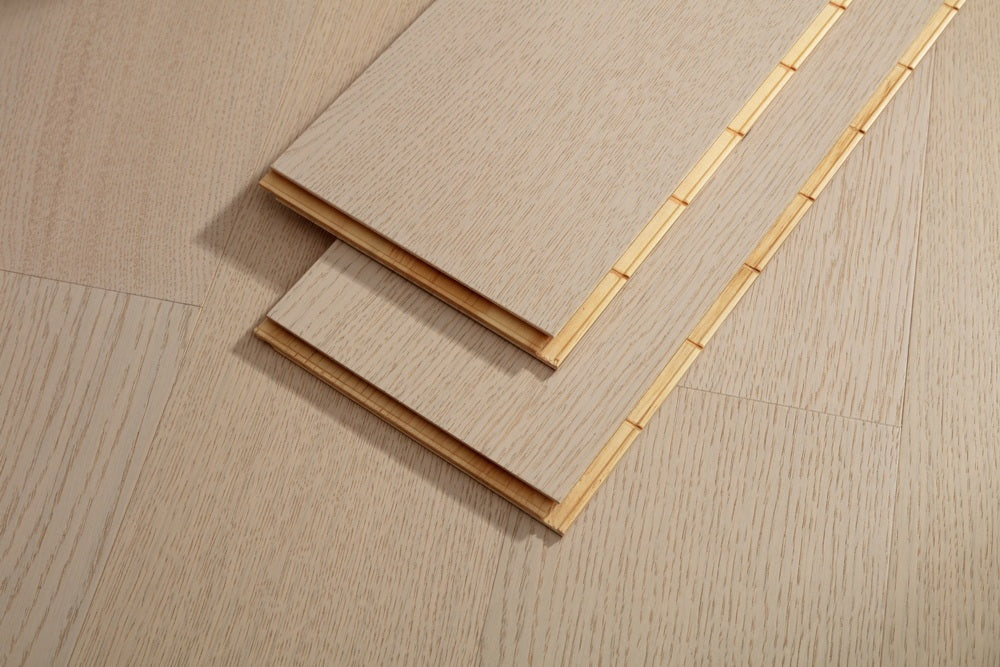 SK 1202 Full Birch Multi-layer Fire-Retardant Substrate Solid Wood Oak Veneer 1.2mm Scratch-resistant Engineered Flooring