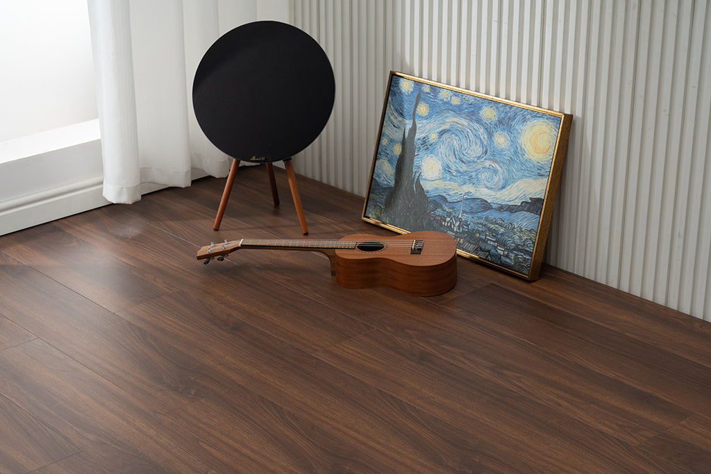 JX805 Diamond Coating Full Birch Multi-layer Core Black Walnut Grain Engineered Flooring